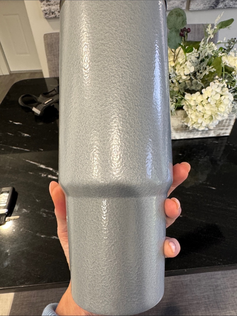 Stanley Light Gray Insulated Travel Tumbler with Handle and Straw - Picture 7 of 10